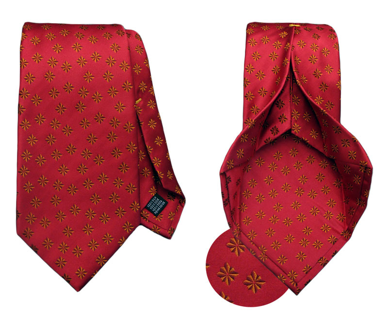 Gold Stars on Red